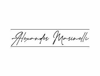 Alexander Marinelli logo design by afra_art