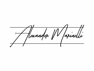 Alexander Marinelli logo design by afra_art