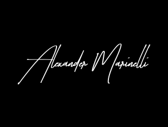 Alexander Marinelli logo design by afra_art