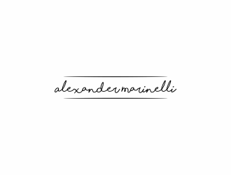 Alexander Marinelli logo design by afra_art