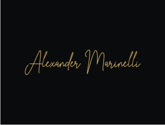 Alexander Marinelli logo design by KQ5