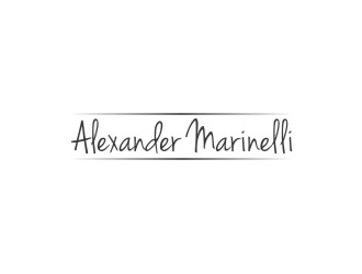 Alexander Marinelli logo design by bombers