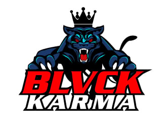 BLVCK KARMA  (Black karma)  logo design by AamirKhan