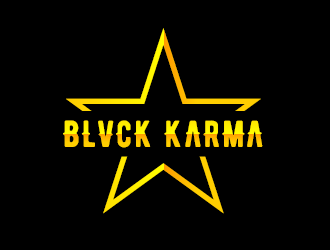 BLVCK KARMA  (Black karma)  logo design by SOLARFLARE