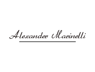 Alexander Marinelli logo design by almaula