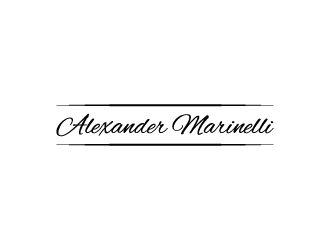 Alexander Marinelli logo design by aryamaity