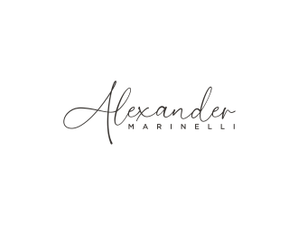 Alexander Marinelli logo design by Artomoro