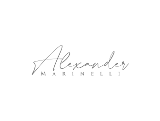 Alexander Marinelli logo design by Artomoro