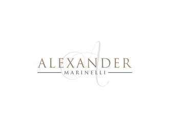 Alexander Marinelli logo design by Artomoro