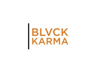 BLVCK KARMA  (Black karma)  logo design by sabyan