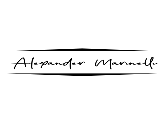 Alexander Marinelli logo design by Greenlight