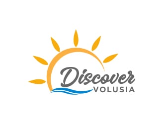 Discover Volusia logo design by Farencia