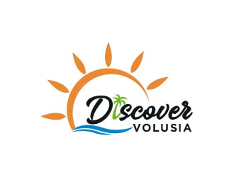 Discover Volusia logo design by Farencia