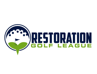 Restoration Golf League logo design by AamirKhan