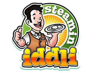 Steamin  Iddli logo design by DreamLogoDesign