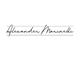 Alexander Marinelli logo design by pencilhand