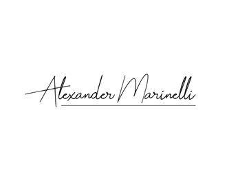 Alexander Marinelli logo design by Abril