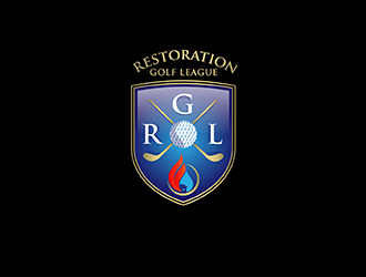 Restoration Golf League logo design by geomateo