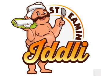 Steamin  Iddli logo design by LucidSketch