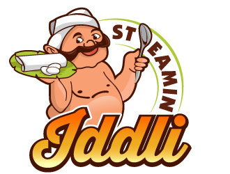 Steamin  Iddli logo design by LucidSketch