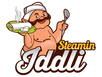 Steamin  Iddli logo design by LucidSketch