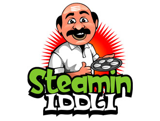 Steamin  Iddli logo design by DreamLogoDesign