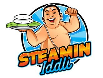 Steamin  Iddli logo design by DreamLogoDesign