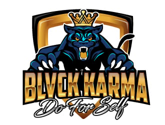 BLVCK KARMA  (Black karma)  logo design by AamirKhan