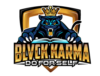 BLVCK KARMA  (Black karma)  logo design by AamirKhan