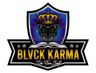 BLVCK KARMA  (Black karma)  logo design by aura