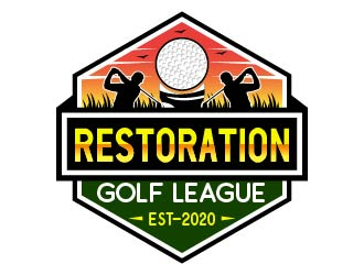 Restoration Golf League logo design by Suvendu