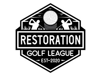 Restoration Golf League logo design by Suvendu