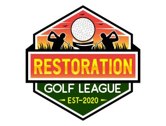 Restoration Golf League logo design by Suvendu