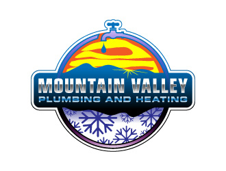 Mountain Valley Plumbing And Heating  logo design by hwkomp