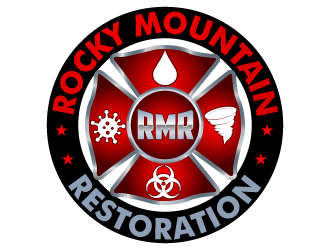 Rocky Mountain Restoration logo design by uttam