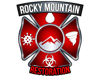 Rocky Mountain Restoration logo design by uttam