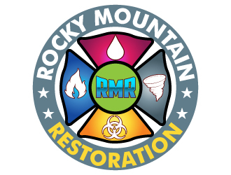 Rocky Mountain Restoration logo design by uttam