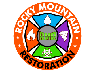 Rocky Mountain Restoration logo design by uttam