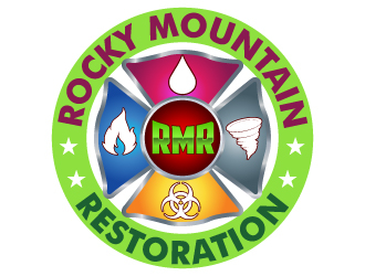 Rocky Mountain Restoration logo design by uttam