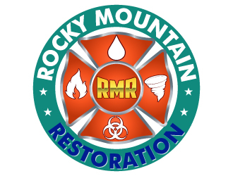 Rocky Mountain Restoration logo design by uttam