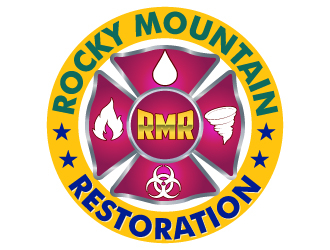 Rocky Mountain Restoration logo design by uttam