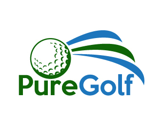 PureGolf logo design by AamirKhan