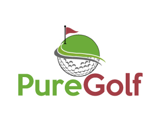 PureGolf logo design by AamirKhan