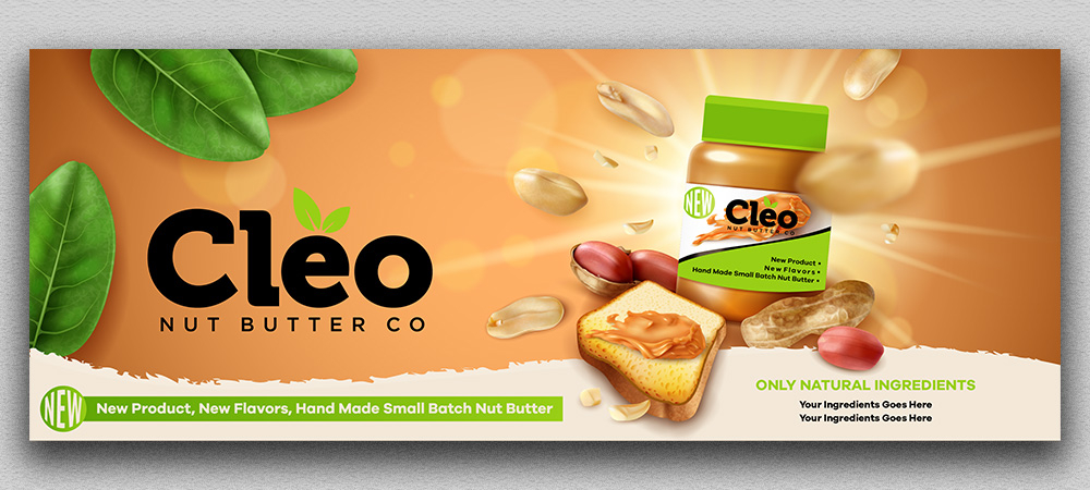 Cleo  - (Cleo nut butter co and/or Cleo foods co) logo design by Gelotine