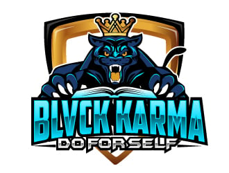 BLVCK KARMA  (Black karma)  logo design by AamirKhan