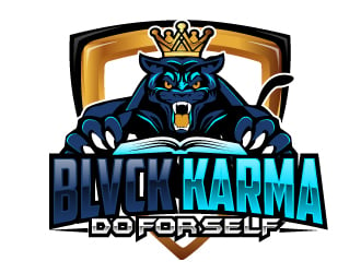 BLVCK KARMA  (Black karma)  logo design by AamirKhan