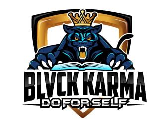 BLVCK KARMA  (Black karma)  logo design by AamirKhan