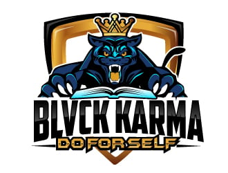 BLVCK KARMA  (Black karma)  logo design by AamirKhan