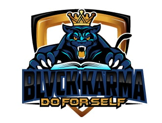 BLVCK KARMA  (Black karma)  logo design by AamirKhan