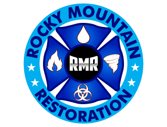 Rocky Mountain Restoration logo design by uttam